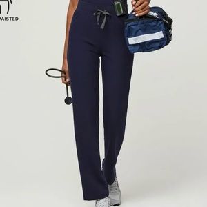 Figs High Waisted Livingston Pant - Navy
